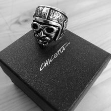 Load image into Gallery viewer, Route 66 "Will Rogers Highway" Sterling Silver Biker's Ring