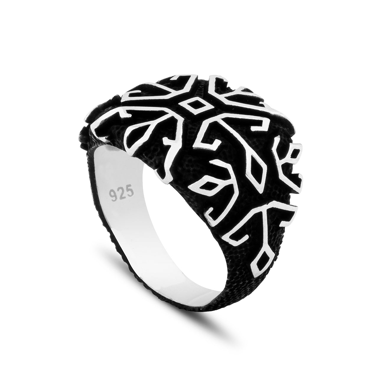 Pure Silver 925 Black Onyx Signet Ring | Vitra Jewellery