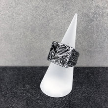 Load image into Gallery viewer, Handmade Black Color Vintage Sterling Silver Ring for Men | One of a Kind