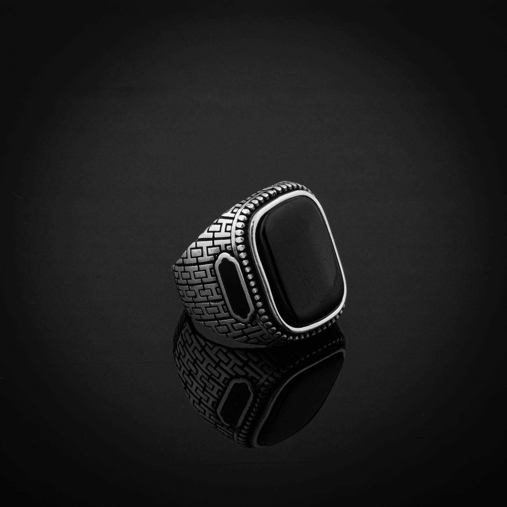 Sterling Silver Statement Ring with Large Curved Polished