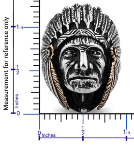 Supreme Native American Design Sterling Silver Ring