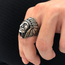 Görseli Galeri görüntüleyiciye yükleyin, Supreme Native American Design Sterling Silver Ring