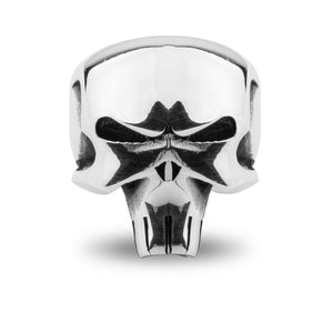 Chicotta Men's Polished Skull/Robot Design with Mask Solid 925 Stamped Sterling Silver Biker Ring