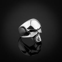 Görseli Galeri görüntüleyiciye yükleyin, The Punisher | Rhodium Plated Sterling Silver Biker&#39;s Ring