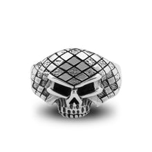 Load image into Gallery viewer, Chicotta Men&#39;s Small Skull Design with Mask Solid 925 Stamped Sterling Silver Biker Ring